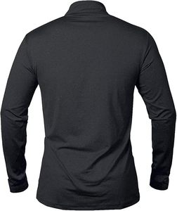 Chemises de sport à manches longues pour hommes, sweat-shirt à demi-zip, hauts de fitness pour le jogging, respirants, compressifs, pour la course à pied - Product Image 3