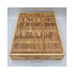 Ensemble de planche à découper en bambou de cuisine avec poignées à haute qualité et à prix compétitif - Product Image 1