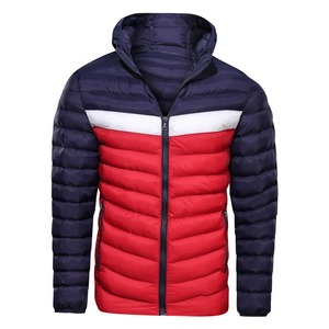 Veste matelassée unisexe personnalisée en gros, mode hiver, haute qualité, rembourrée, à capuche, en coton, réversible, imperméable, patchwork - Product Image 5