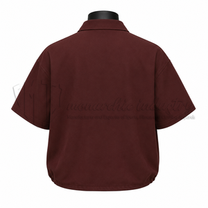 Chemise bomber décontractée à manches courtes pour homme, légère, en twill, printemps, 100% coton biologique, écologique, sur mesure, OEM, ODM, vente en gros - Product Image 2