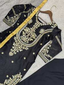 เซ็ตชุดใส่ไปงานปาร์ตี้แนวชนเผ่าชุดใส่ทำงานปักลาย dupatta salwar kameez kurti กางเกงเอวขายส่งเป็นมิตรกับสิ่งแวดล้อม - Product Image 4