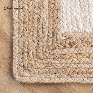 Modern Long Jute Cotton <b>Runner</b> for Bedroom Bedside Hand Braided <b>Washable</b> <b>Carpet</b> Rug - Product Image 2