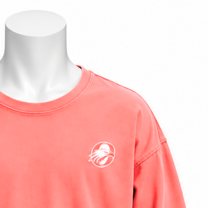 Camiseta Coral Reversed LS de Manga Larga, Oversize, de Algodón, con Hombros Caídos, Corte Relajado, Lavado Vintage, Unisex, Estilo Urbano, Informal - Product Image 5