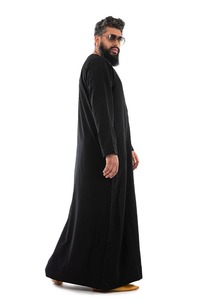Túnica Islámica Cómoda para Hombre, Ropa Larga Musulmana Tradicional, Corte Holgado y Modesto, Tela Transpirable - Product Image 2