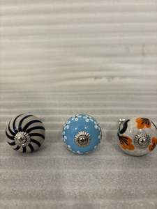 Tiradores de Cerámica Pintados a Mano, Pomos Decorativos para Gabinetes, Manijas Artísticas Únicas para Muebles, Pomos de Cerámica Premium - Product Image 4