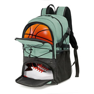 New Arrival Maroon <b>Top</b> <b>Loading</b> Basketball Bag with Bottom Ball Storage Heavy Duty Sports Backpack for Athletic Training Travel - Product Image 3