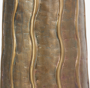 Vase décoratif haut en métal martelé de style industriel moderne, bronze luxueux, pour décoration de mariage, hôtel ou centre de table de salon. - Product Image 6