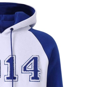 Sudadera con Capucha para Mujer, con Logotipo Bordado 1914, Azul y Blanco, de Algodón, Casual, Manga Larga, con Bolsillo Frontal, para Otoño - Product Image 4
