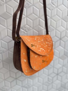 Bolso de Mano Ligero de Cuero Metálico para Mujer, Estilo Bohemio Gitano, Cuero Auténtico, Hecho a Mano, para Uso Diario, 2026 - Product Image 2