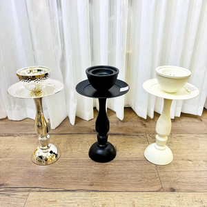 ขาตั้งกระถางธูปโลหะทรงสูงและทรงเตี้ย หลากหลายรูปแบบ พร้อมถ้วยรองในชุดเดียวกัน ตกแต่งอย่างมีสไตล์สำหรับทุกห้อง - Product Image 3