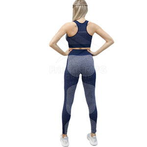 Ensemble de yoga pour femmes, 2 pièces, couleur personnalisée, respirant, écologique, léger, nouveau style, prix raisonnable, best-seller - Product Image 2