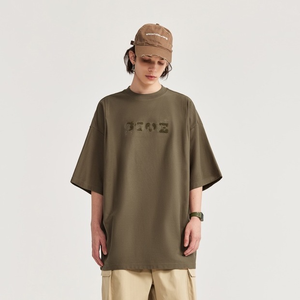 T-shirt pour homme, sport, personnalisé, gym, course à pied, fitness, grande taille, t-shirt en coton, imprimé, 230g, t-shirt surdimensionné, vente en gros - Product Image 2