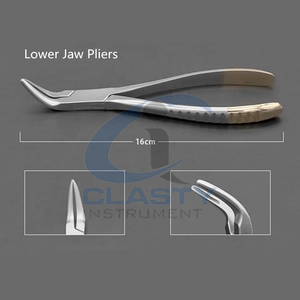 Ensemble de forceps d'extraction dentaire CLASTY en acier inoxydable, poignée moletée manuelle, instruments chirurgicaux de classe I - Product Image 3