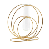 Vase à fleurs en or au design unique, vase décoratif tendance fini or, vase de table pour mariage, fête, maison, jardin, vase en métal tendance