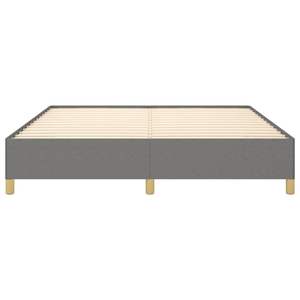 โครงเตียงคิงไซส์หุ้มผ้าโพลีเอสเตอร์สีเทาเข้ม ทำจากไม้เอ็นจิเนียร์พร้อมฐานไม้อัด - Product Image 5