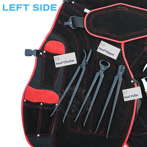 Kit de Herramientas de Herrador con Cuchillo de Lazo Grande, Alicates para Pezuñas, Extractor de Clavos, Herramienta para Clavar Herraduras, Martillo de Herrador, Cuchillo para Dedos y Lazo para Abscesos - Product Image 5