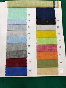 Summer 100% Pure <b>Linen</b> Fabric Shirts Dresses High Grade Flax <b>Linen</b> Fibers Woven Eco-friendly <b>Yarn</b> Dyed Plain Boys Lightweight - Product Image 2