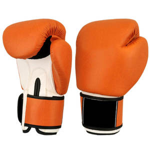 Guantes de Boxeo Profesionales de Cuero Metálico Brillante con Cierre de Cordones y Correa Ajustable para la Muñeca, 16 oz, Colores y Logotipo Personalizables - Product Image 1
