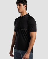Kemeja Formal Pria ABINZ ENTERPRISES Kustom, Kancing Depan, Model Solid, Lengan Setengah, Bahan Bernapas, Rajutan 220g Polyester/Katun Sutra