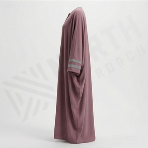 Services OEM – Meilleur design, couleur personnalisée, Abaya en satin modeste, robe longue islamique respirante à séchage rapide pour femmes – Lot en promotion - Product Image 3