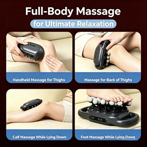 Pistolet de massage multi-têtes à percussion pour tissus profonds, vente en gros d'usine, OEM ODM, récupération musculaire, relaxation corporelle complète AS - Product Image 4