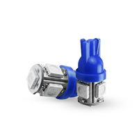 Bombillas LED Roadpower Blue T10, Paquete de 10, 12V CANbus, Sin Errores, Plug and Play, Ajuste Universal, Bajo Consumo 5W, Súper Brillantes 5-SMD 5050