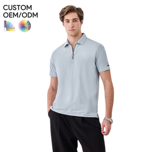 เสื้อถักลำลองผู้ชายแบบเรียบ  รับทำโลโก้ตามสั่ง OEM/ODM |   เสื้อยืดแขนสั้นผ้าฝ้าย 100% คุณภาพสูง ระบายอากาศได้ดี ปรับแต่งได้ - Product Image 3