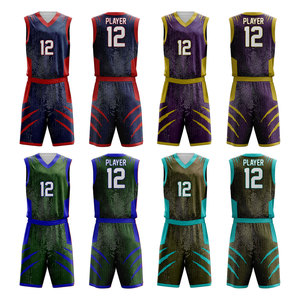 Men Summer Basketball Uniform <b>Set</b> Custom Jersey Shorts Team Kit Breathable Fleece Low MOQ Wholesale Basketball Uniforms <b>Set</b> - Product Image 2