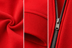 Conjunto Deportivo Rojo y Blanco para Hombre, Sudadera con Cierre y Pantalones Jogger Ajustados, Ropa Deportiva, Informal, para Gimnasio y Fitness - Product Image 6