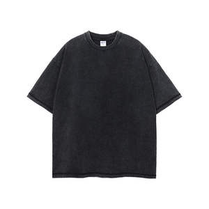 T-shirt Homme Décontracté à Prix Abordable, Coupe Ample, Effet Délavé à l'Acide, Respirant, Épaules Tombantes, 100% Coton, Col Rond, Designs Personnalisés 2026 - Product Image 2