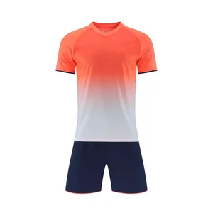 OEM Quick Dry Polyester Soccer Uniforms Sets Custom Logo Soccer Shirts Adult Kid Soccer Jersey Uniform - Product Image 5
