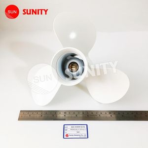 Hélice hors-bord à essence TAIWAN SUNITY neuve de haute qualité 9 7/8x13 OEM 664-45949-02-EL pour Yamaha 25HP-30HP en aluminium - Product Image 1