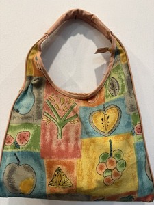 Sac fourre-tout décontracté en tissu de coton à imprimé fruits, bandoulière unique, ouverture supérieure, sac à main pour femme, usage quotidien, design doux, lavage à la main, capacité jusqu'à 1L - Product Image 4