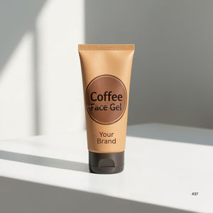 Gel pour le visage au café en marque privée | Gel visage hydratant et revitalisant infusé à la caféine, fabricant OEM / ODM - Product Image 2