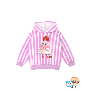 T-shirt Princesse Coréenne OZKIZ pour Filles de 2 à 6 Ans Printemps/Automne – Vente en Gros, Tissu Tricoté à Motif de Personnage Tendance pour Enfants - Product Image 1