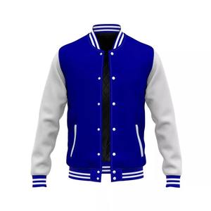 Veste bomber varsity en cuir brodée chenille personnalisée de haute qualité ODM OEM pour hommes - Product Image 2