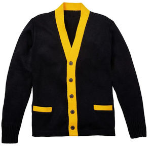 Mens Heavy <b>Cardigan</b> Knitwear <b>Cardigan</b> Manufacturers <b>Cardigan</b> <b>Sweater</b> for Men with Contrast Color - Product Image 6