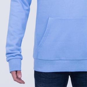 Men's Custom Printed Pullover Hoodie Breathable Solid Pattern 100% Cotton Material Hooded Top - Product Image 4