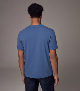 T-shirt col en V pour homme 100 % coton écologique séchage rapide respirant coupe décontractée grandes tailles personnalisable en gros motif uni - Product Image 3