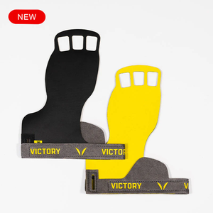 Unisex Leather Hand Grip for Weightlifting Gym Padded Palm Grips for Pull Ups Rows Fitness <b>Training</b> session Gear Supplier - Product Image 2