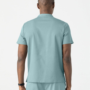 Mens Scrub <b>Tops</b> Custom Printed Healthcare Professional Shirts Export Pakistan OEM Supplier Worldwide Markets - Product Image 4