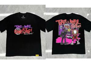 Summer Cotton Hip Hop Front Beverage Graffiti Letter <b>Tshirt</b> Men Women Top Manufacturers Streetwear T Shirts Customized - Product Image 6