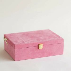 Rectangular Metal Storage <b>Box</b> With Lid Classic Design For Sundries <b>Stacking</b> 1 Layer Hinged Feature - Product Image 3