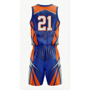 Camiseta de Baloncesto Personalizada con Cuello en V, Sublimación, Impresión de Equipo Personalizada, Venta al Por Mayor OEM, Uniforme de Baloncesto Personalizado para Equipo - Product Image 2