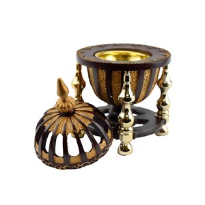 Traditional Elite Indian Religious Eco-Friendly <b>Bakhoor</b> Incense Burner for <b>Oud</b> Chips Showcasing Authentic Design and Rich Aroma - Product Image 6