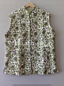 Veste en coton matelassée à imprimé artisanal - Product Image 6