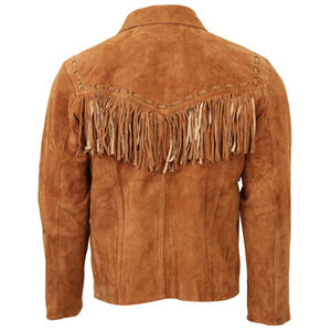 Cowboy Denim Style Genuine <b>Leather</b> Tanned Turn-down Collar Zipper Closure High Quality Breathable <b>Men's</b> Motorcycle <b>Jacket</b> Slim - Product Image 6