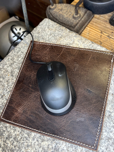 Easy Clean Leather <b>Mouse</b> <b>Pad</b> Stain Resistant Desk Mat Waterproof Surface For Coffee Spills Office Work <b>Pad</b> LMPD-0024 - Product Image 3