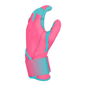 Gants de frappe classiques personnalisés pour adultes, paire, baseball, softball, spandex, gris, noir, fermeture auto-agrippante, ambidextres - Product Image 2