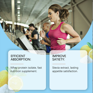 אבקת חלבון תה אפרסק, אבקת חלבון מי גבינה מבודד לניהול משקל, תחליף ארוחה, מותג פרטי, ייצור לפי הזמנה (OEM/ODM) - Product Image 3